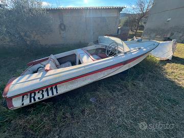 Motoscafo barca anni 60