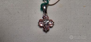 Ciondolo in argento 925 a forma di fiore 