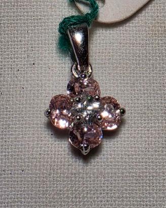Ciondolo in argento 925 a forma di fiore 