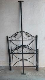 Letto singolo in ferro battuto 