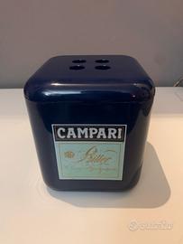 Portaghiaccio pubblicitario Campari vintage
