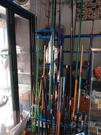 Stock articoli da pesca e subacquea 