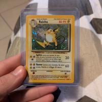 raichu holo set base, carta Pokemon 