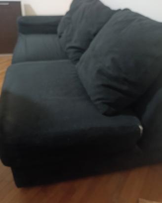 Divano nero 3 posti 