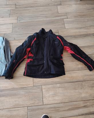 GIACCA TOURING X-TOURER D-DRY 3 STRATI NERO ROSSO
