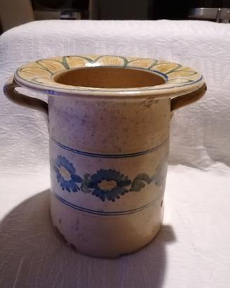 antico vaso ceramica grottaglie metà 900