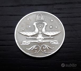 ARGENTO 2 rubli RUSSIA 1/2 OZ zodiaco RARE