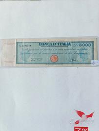 5000 lire titolo provvisorio Banca d'Italia 1945