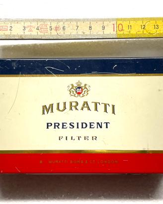 Scatola Latta Vintage MURATTI PRESIDENT  '60/'70