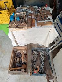set vecchi attrezzi da fabbro e falegname _Vintage