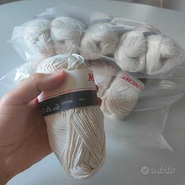 10 gomitoli 100% cotone