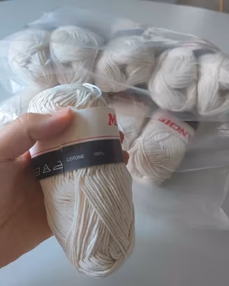 10 gomitoli 100% cotone