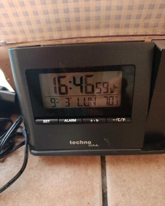 Sveglia techno Line proiettore Radiocontrollata