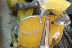 x vespa 50 4 marce giallo cromo originale 