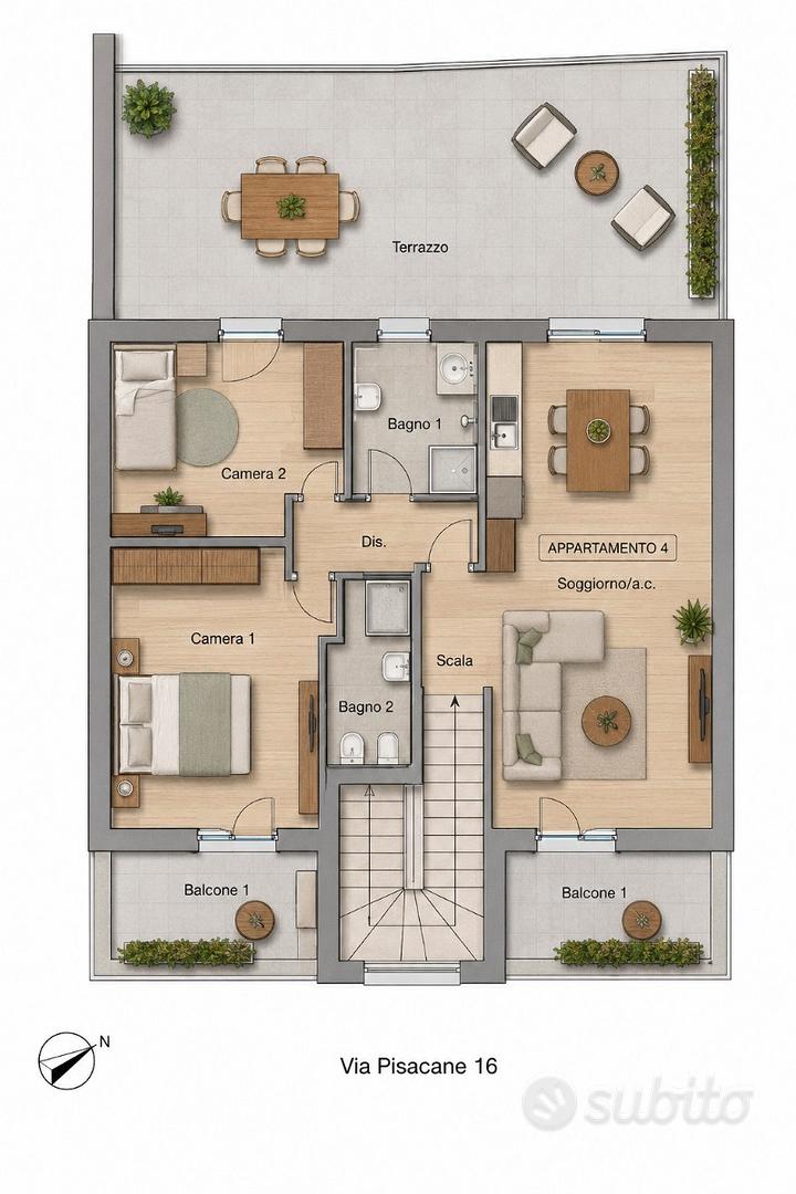 Apartment in Cagliari, Monteleone, Pirri - Vista 5