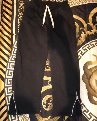 pantaloni tuta baggy con cerniere unisex