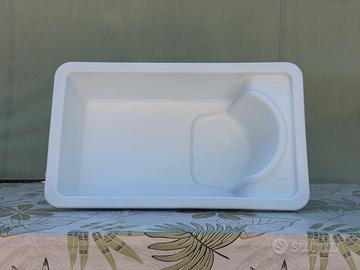 Vaschetta bagno neonato anatomica bianca