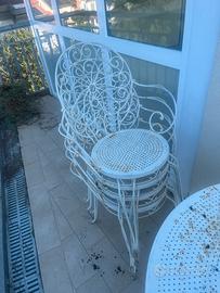 Sedie tavolo terrazza esterna