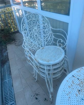 Sedie tavolo terrazza esterna