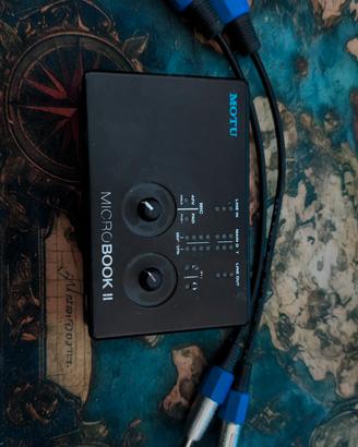 MOTU Microbook II + 2 Cavi Pro XLR/Jack Bilanciati