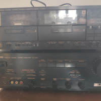 Yamaha amplificatore stereo e lettore audiocasset