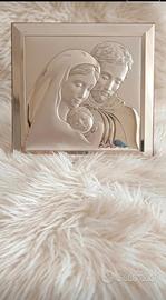 QUADRO SACRA FAMIGLIA DA MURO O APPOGGIO IN ARGENT
