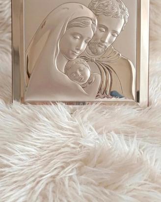 QUADRO SACRA FAMIGLIA DA MURO O APPOGGIO IN ARGENT