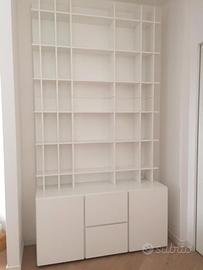 libreria in mdf bianco Doimo