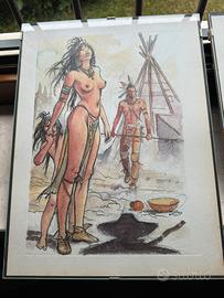 Quadri di Milo Manara da giovane Originali