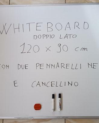 Whiteboard Lavagna 120x90cm con pennarelli