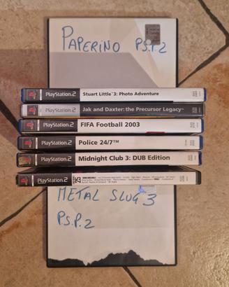 Lotto Giochi PlayStation2 