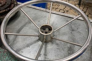 Timone acciaio barca