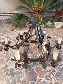 Lampadario rustico 