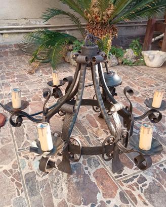 Lampadario rustico 