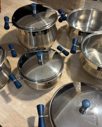 Set pentole acciaio Prandelli 6 pezzi