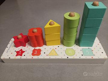 Wood'N Play - Gioco in legno con forme impilabili