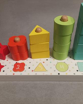 Wood'N Play - Gioco in legno con forme impilabili