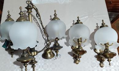 lampadario e applique coordinati