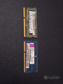 Memoria Ram Pc portatile notebook DDR3 4gb