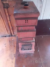 stufa a legna terracotta 