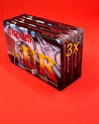 3 Cassette audio vergini confezionate