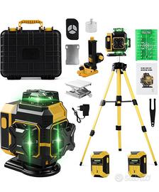 Livella laser 4D in valigetta + 2 batterie