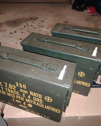  CASSETTE MILITARI PORTA MUNIZIONI 