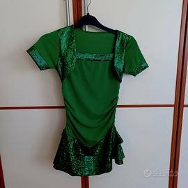 Vestito bambina esibizioni danza o ritmica 6-8anni