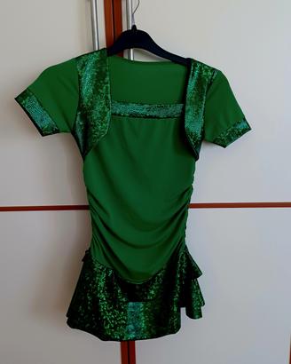 Vestito bambina esibizioni danza o ritmica 6-8anni