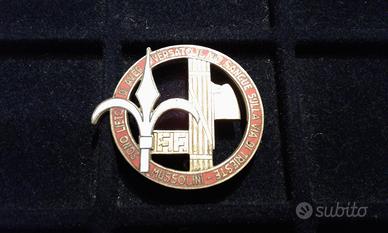 Spilla Mussolini Trieste Alabarda Fascio ITALIA