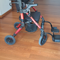 Deambulatore Rolletor e sedia a rotelle 2 in 1