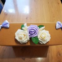 SCATOLA DECORATA A MANO - BOMBONIERE. 