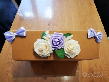 SCATOLA DECORATA A MANO - BOMBONIERE. 