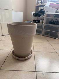 Vaso grande beige/tortora